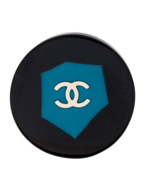 Chanel Resin CC Lapel Pin