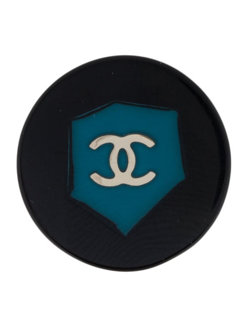 Chanel Resin CC Lapel Pin