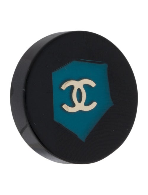 Chanel Resin CC Lapel Pin