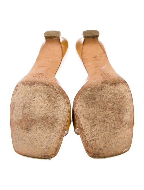 Chanel Interlocking CC Logo Leather Slides