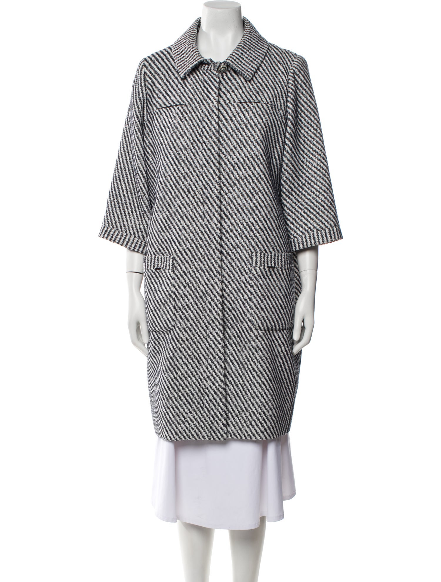 Chanel 2016 Striped Coat