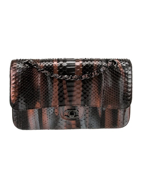 Chanel Python Classic Medium Double Flap Bag