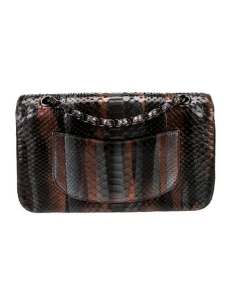 Chanel Python Classic Medium Double Flap Bag