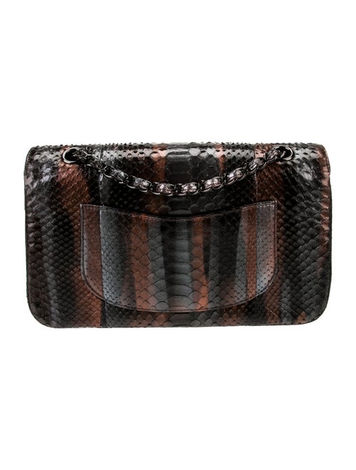 Chanel Python Classic Medium Double Flap Bag