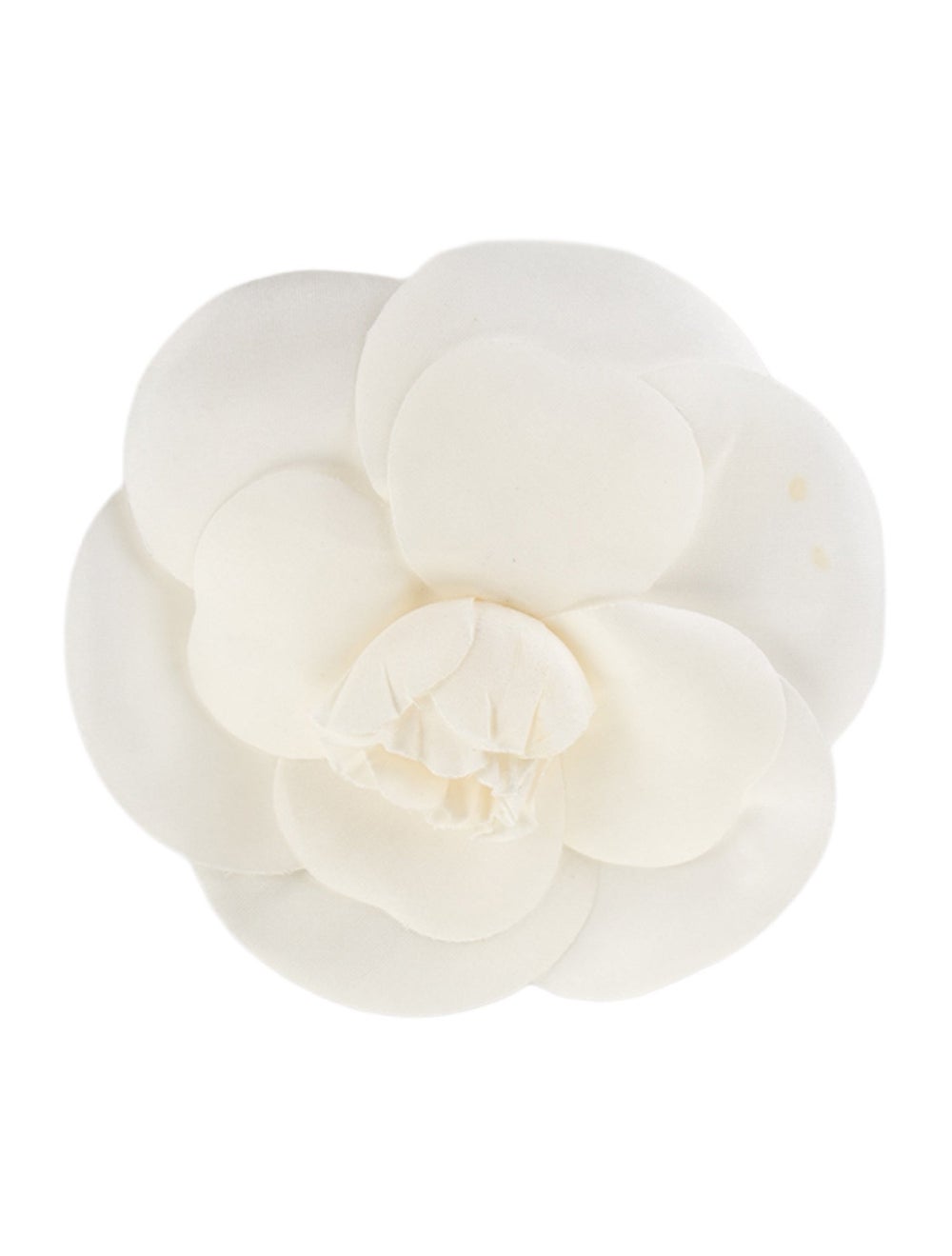White Chanel Camelia Pin Broach. - image 1
