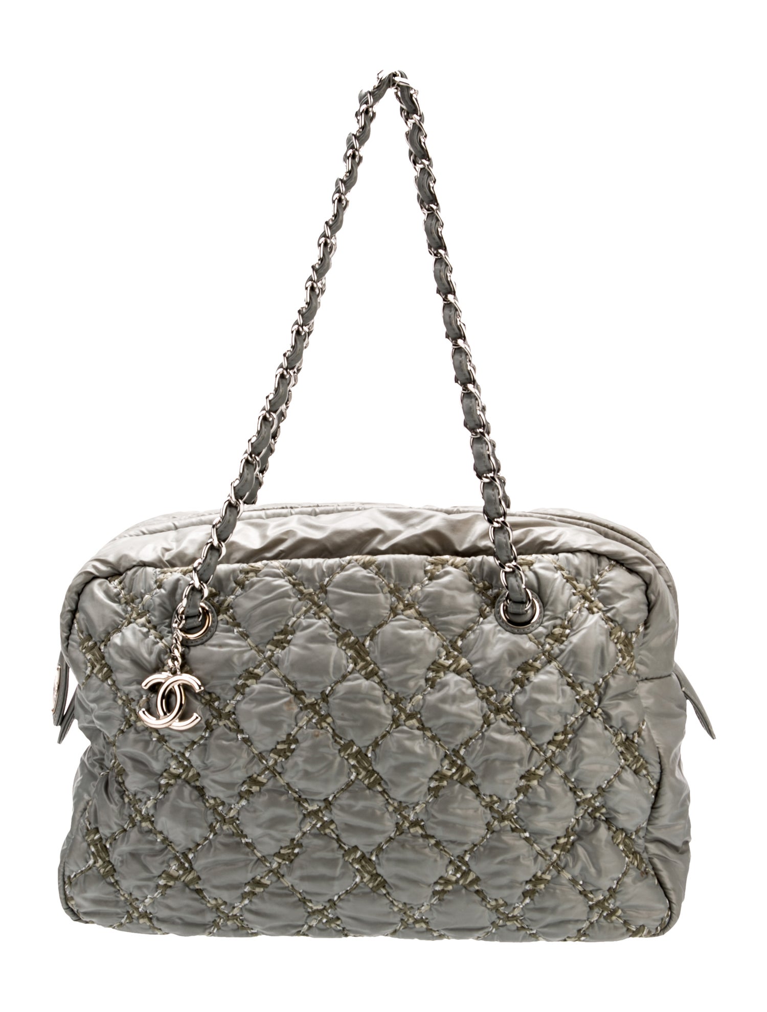 Chanel Tweed On Stitch Bowler Bag