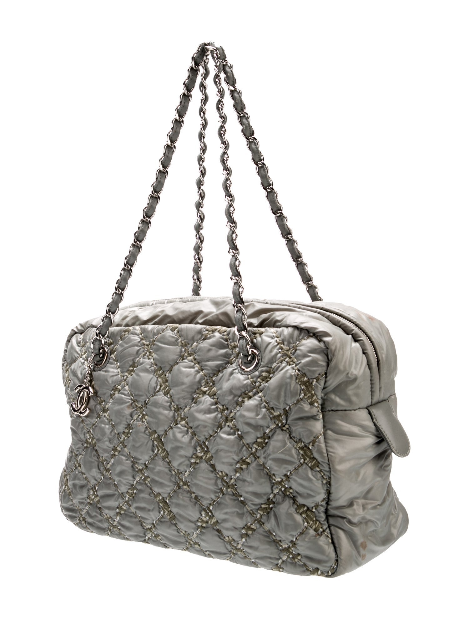 Chanel Tweed On Stitch Bowler Bag