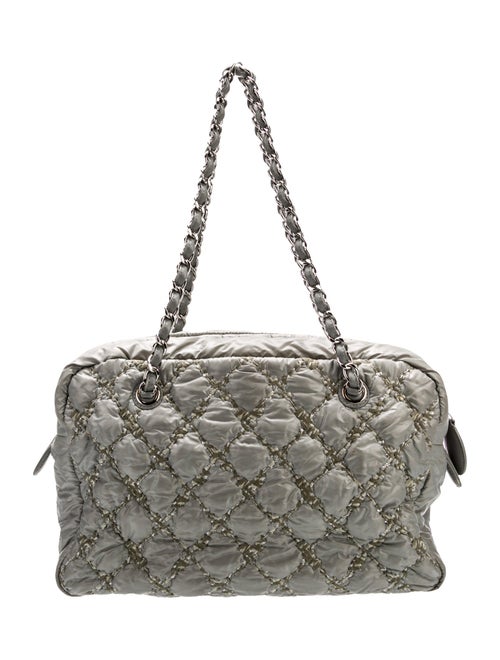 Chanel Tweed On Stitch Bowler Bag