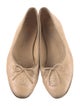 Chanel Interlocking CC Logo Bow Accents Ballet Flats