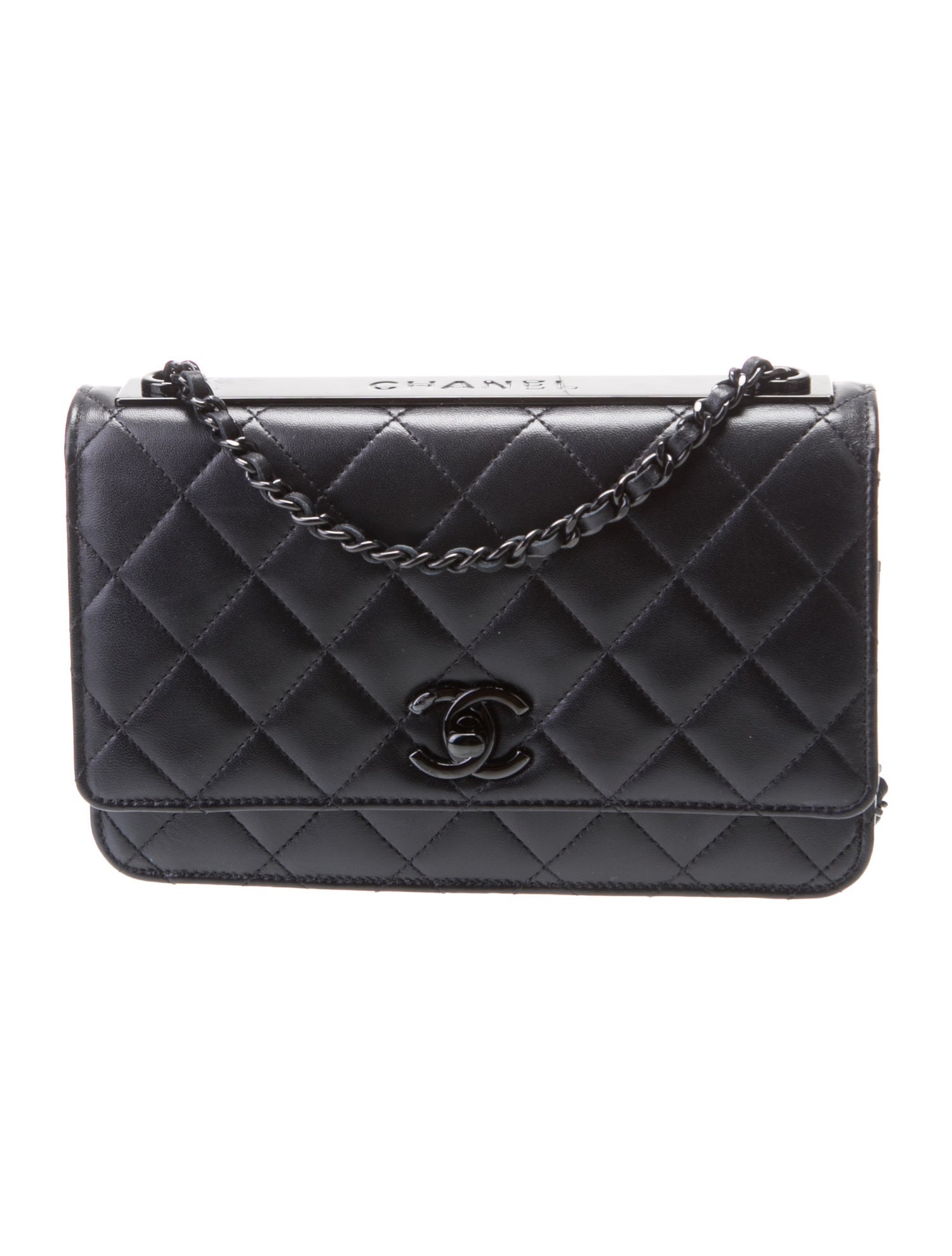 Chanel 2024 So Black Trendy CC Wallet On Chain