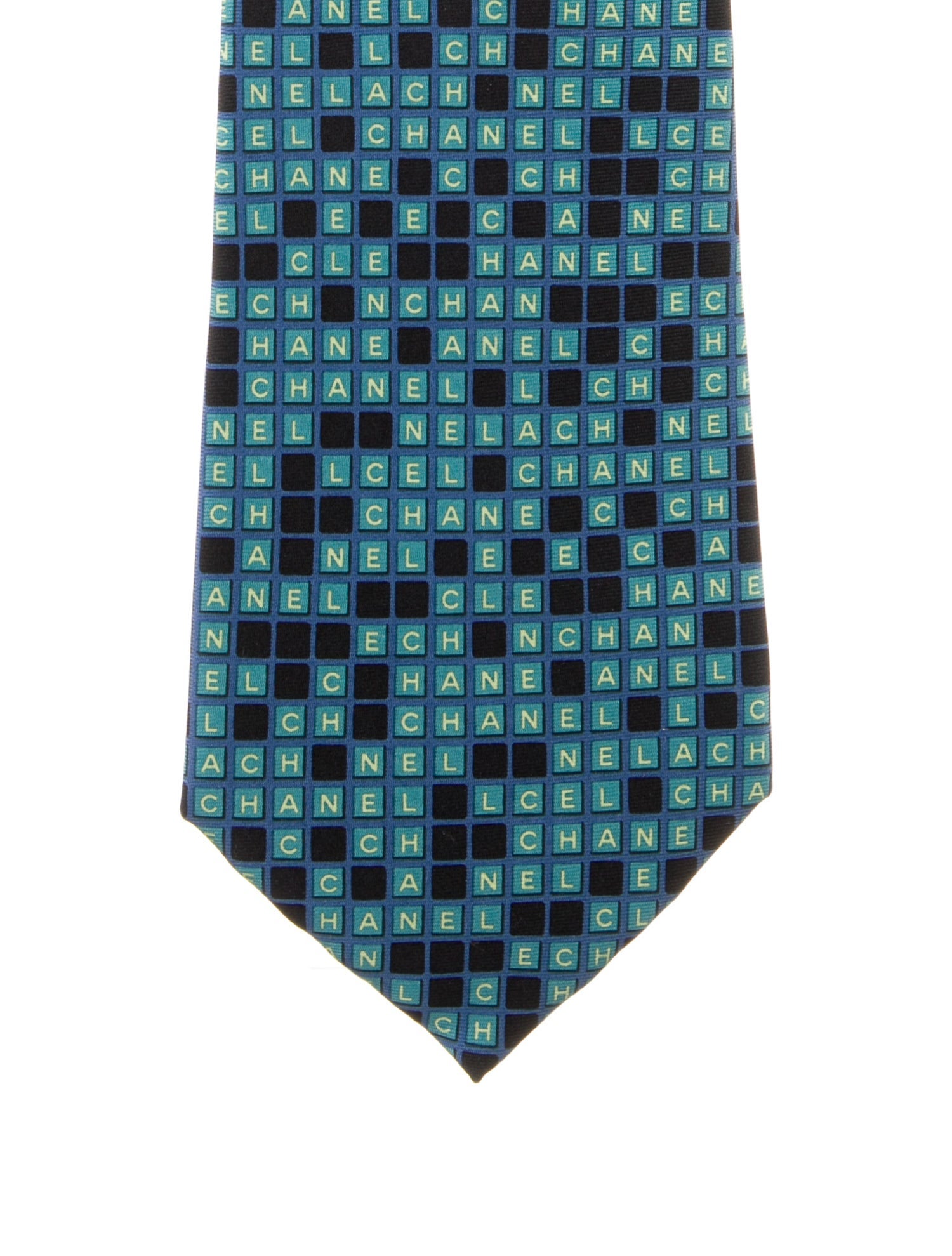 Chanel Silk Printed Tie