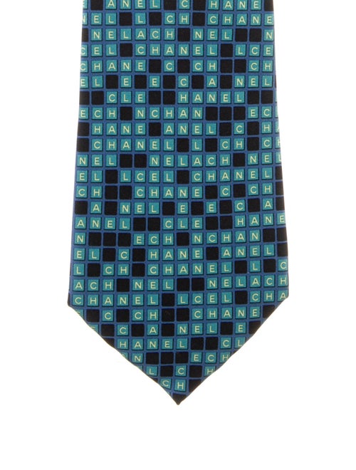 Chanel Silk Printed Tie