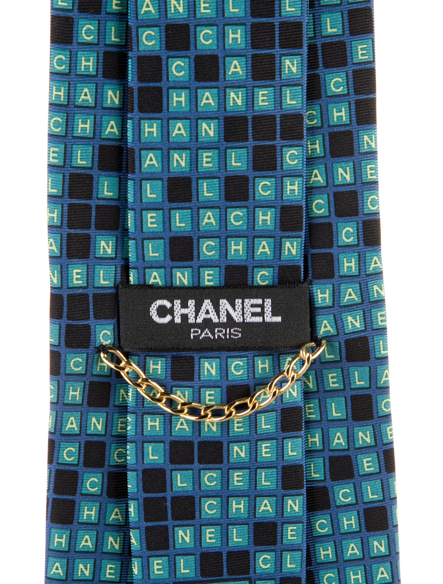 Chanel Silk Printed Tie