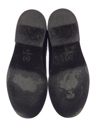 Chanel 2016 Interlocking CC Logo Moto Boots