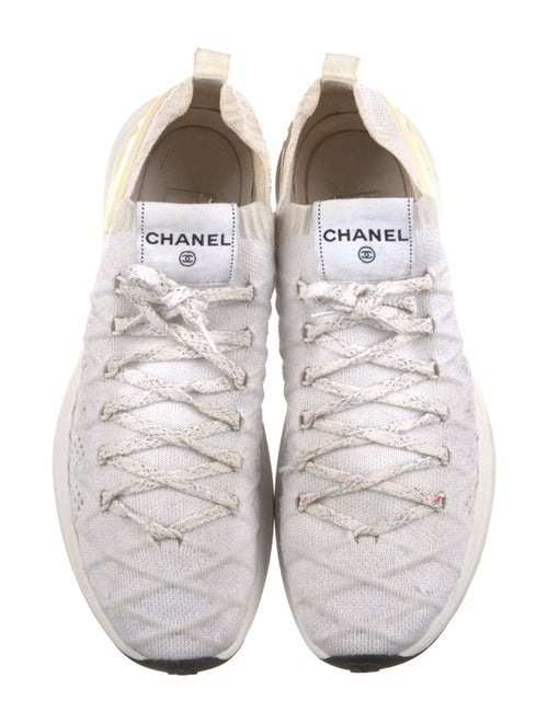 Chanel Colorblock Pattern Sneakers
