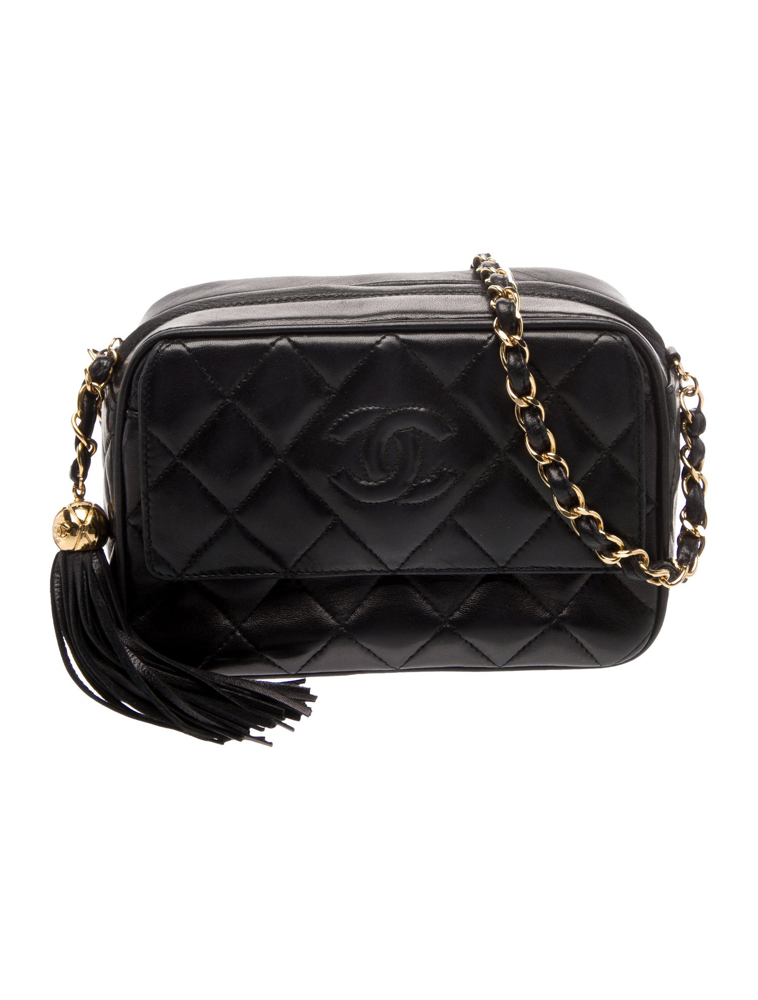 Chanel Quilted Mini CC Tassel Camera Bag