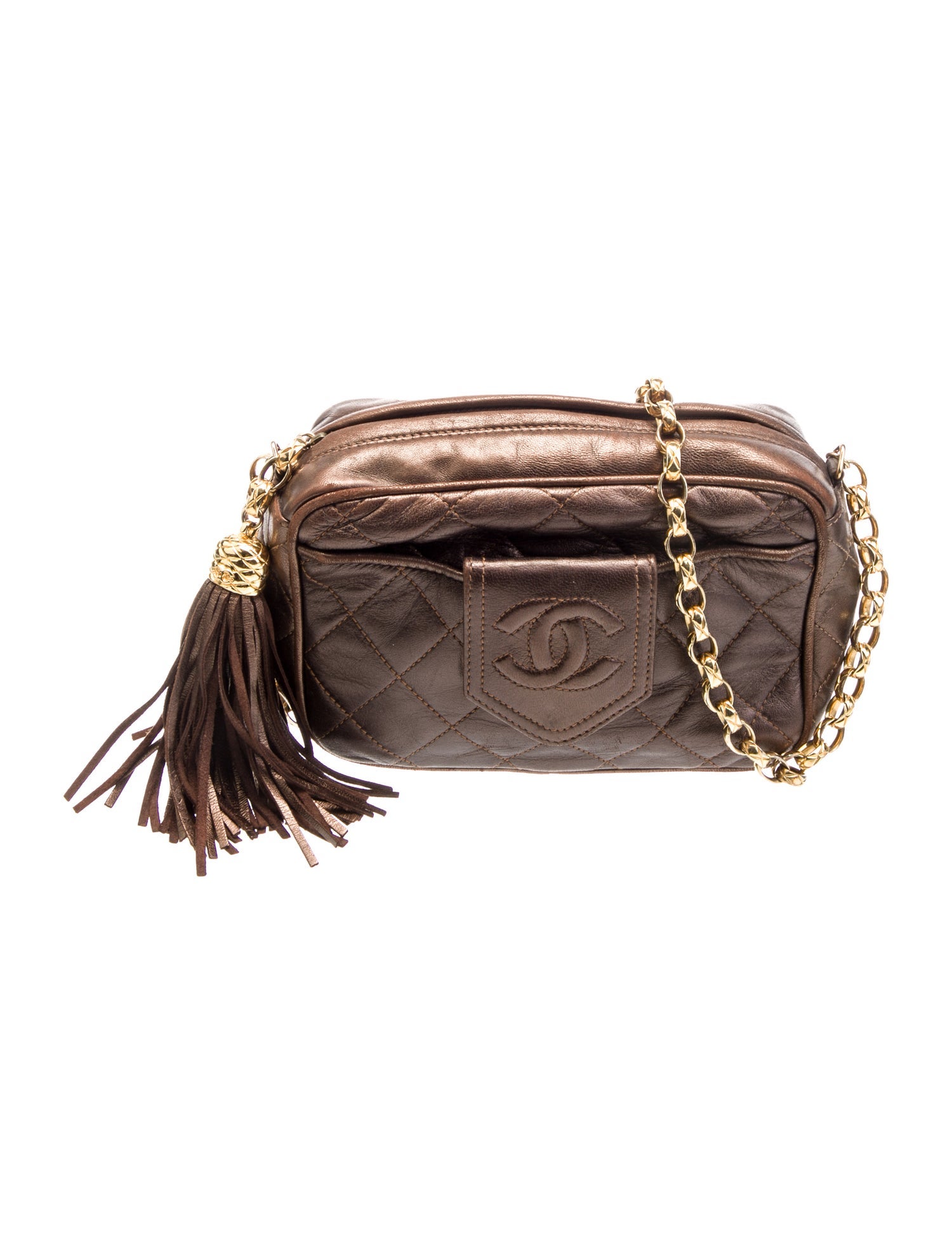 Chanel Bijoux Lambskin Tassel Camera Bag
