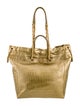 Chanel Paris-New York Large Coco Croc Embossed Tote
