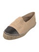 Chanel Interlocking CC Logo Leather Espadrilles