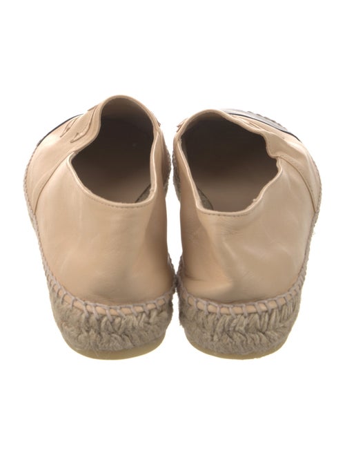Chanel Interlocking CC Logo Leather Espadrilles
