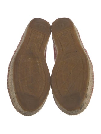 Chanel Interlocking CC Logo Suede Espadrilles