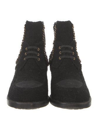 Chanel 2017 Interlocking CC Logo Chelsea Boots