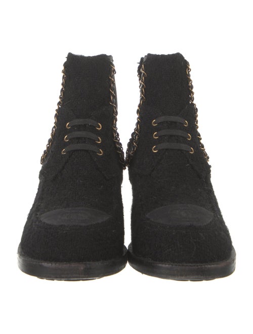 Chanel 2017 Interlocking CC Logo Chelsea Boots