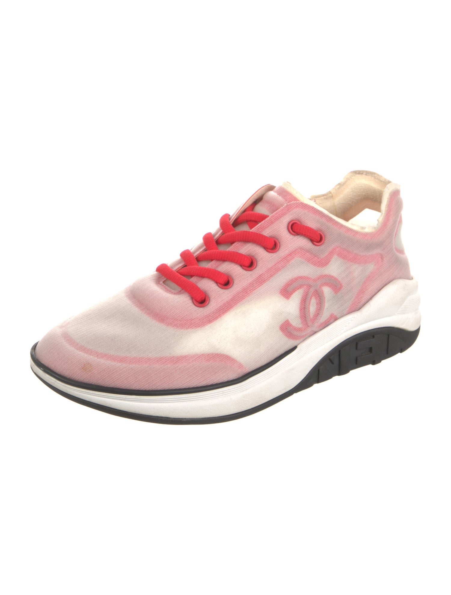 Chanel Interlocking CC Logo Mesh Sneakers