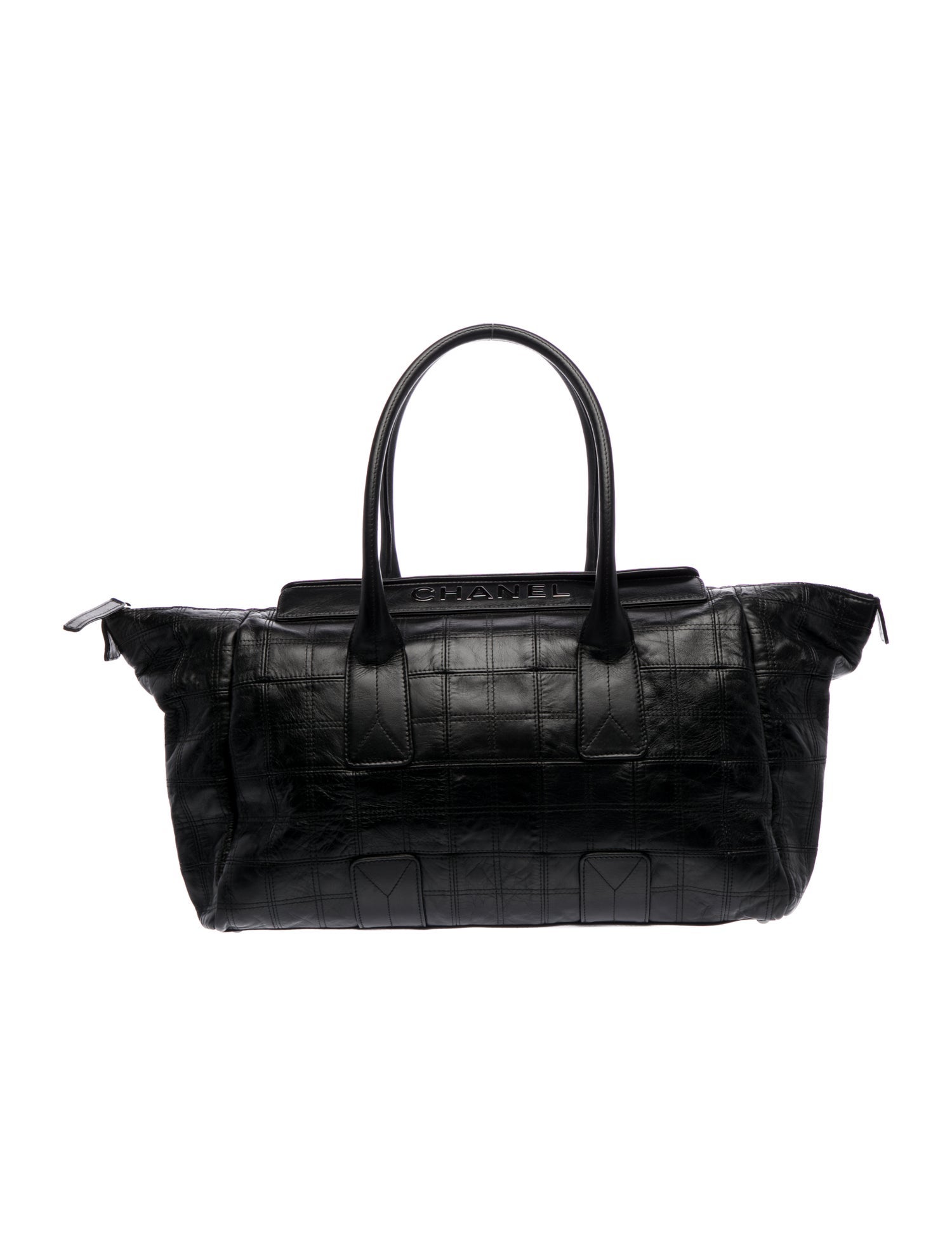 Chanel Square Quilt LAX Shopping Tote