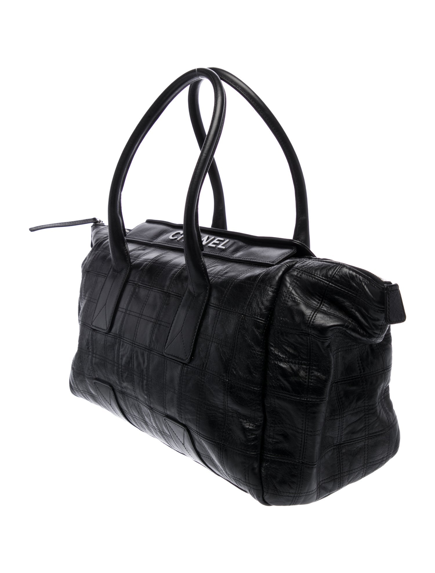 Chanel Square Quilt LAX Shopping Tote