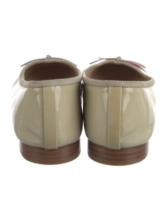 Chanel Interlocking CC Logo Patent Leather Ballet Flats