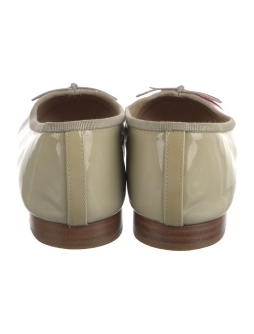 Chanel Interlocking CC Logo Patent Leather Ballet Flats