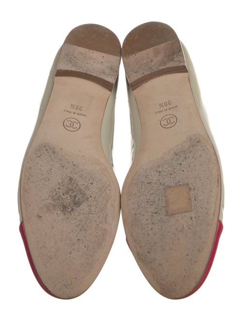 Chanel Interlocking CC Logo Patent Leather Ballet Flats