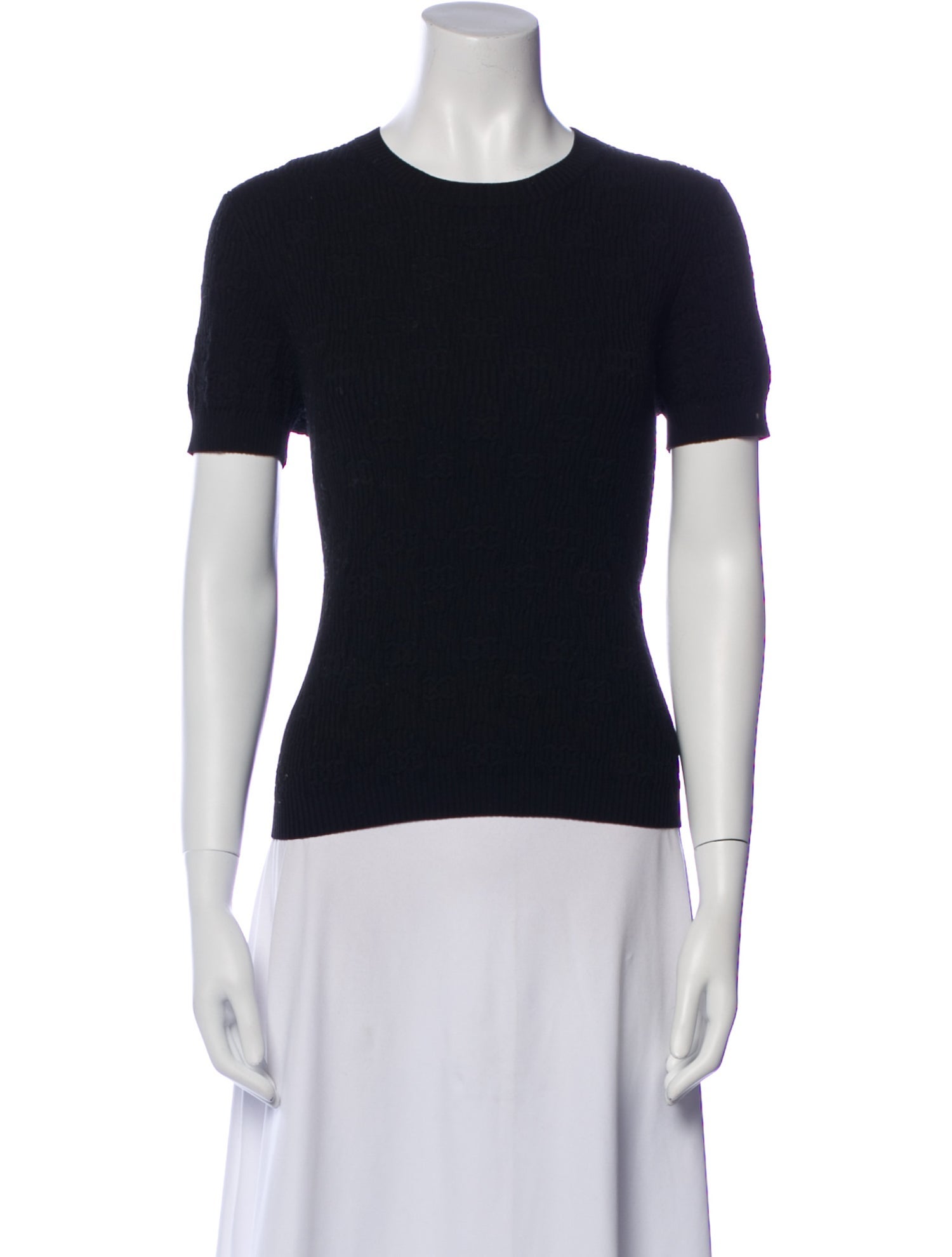 Chanel Crew Neck Short Sleeve T-Shirt