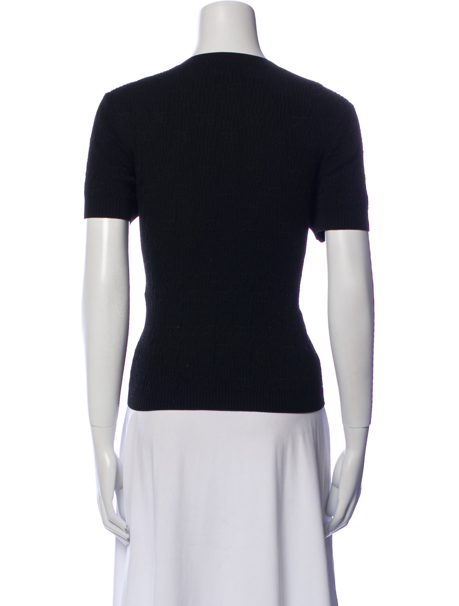 Chanel Crew Neck Short Sleeve T-Shirt