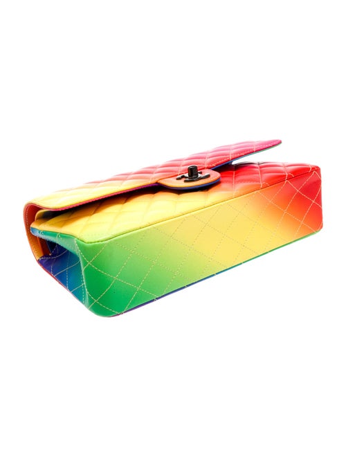Chanel 2023 Medium Rainbow Classic Double Flap Bag