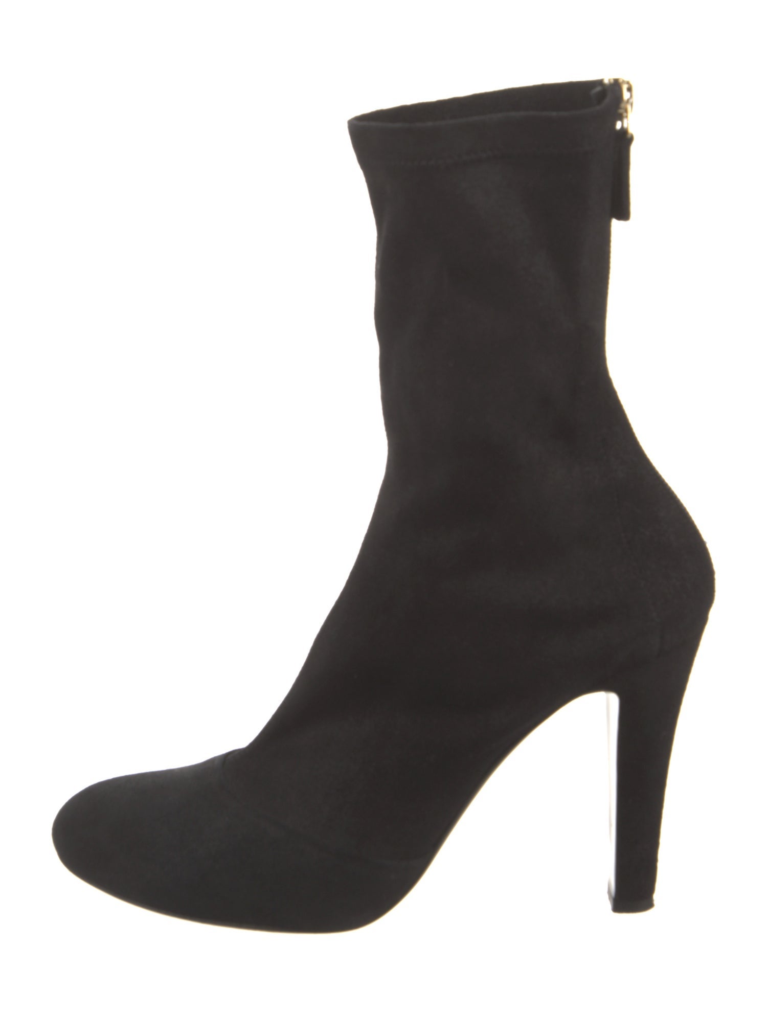 Chanel Interlocking CC Logo Suede Sock Boots