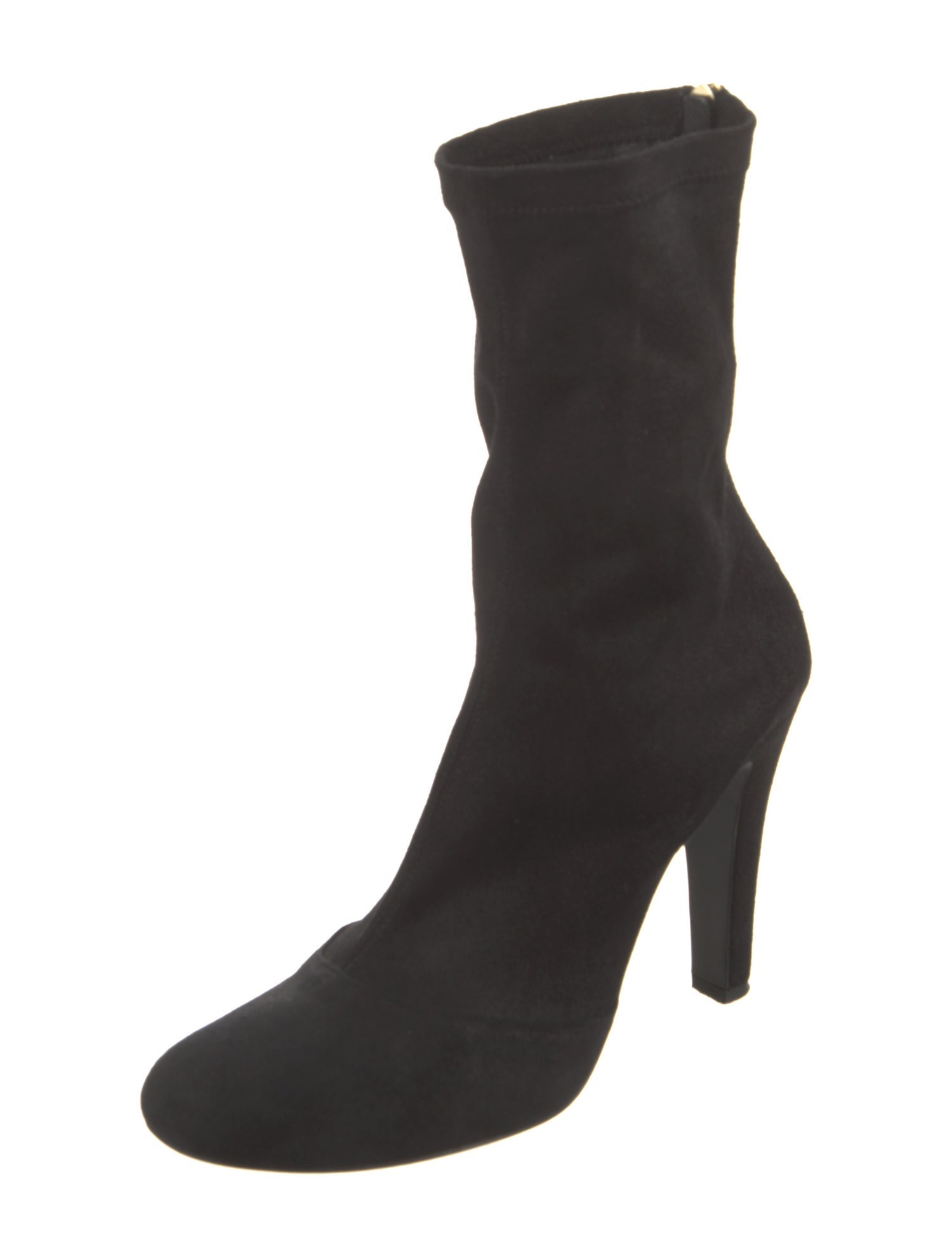 Chanel Interlocking CC Logo Suede Sock Boots