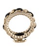 Chanel Leather & Strass CC Band