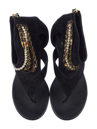 Chanel 2022 Interlocking CC Logo Sandals