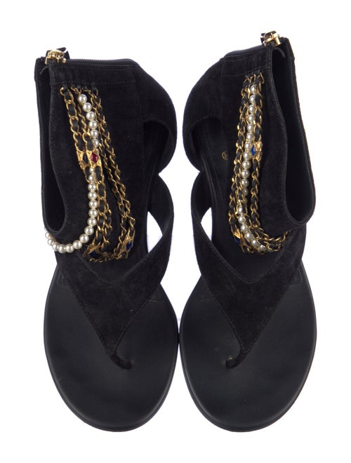 Chanel 2022 Interlocking CC Logo Sandals