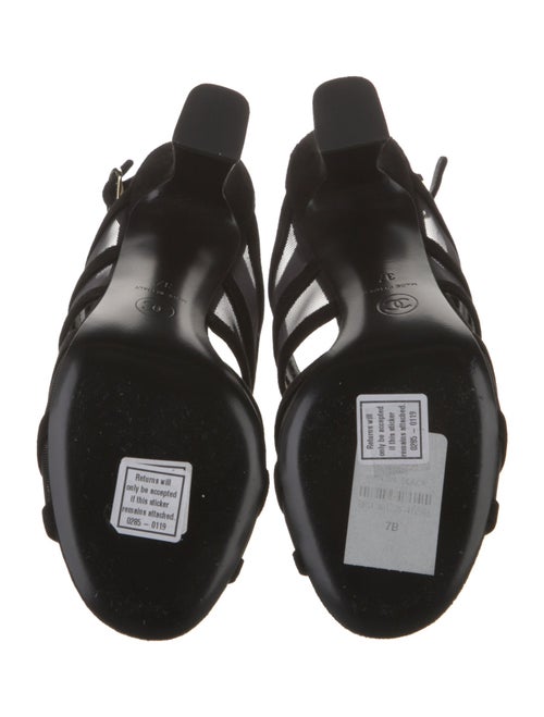 Chanel 2023 Interlocking CC Logo Slingback Sandals