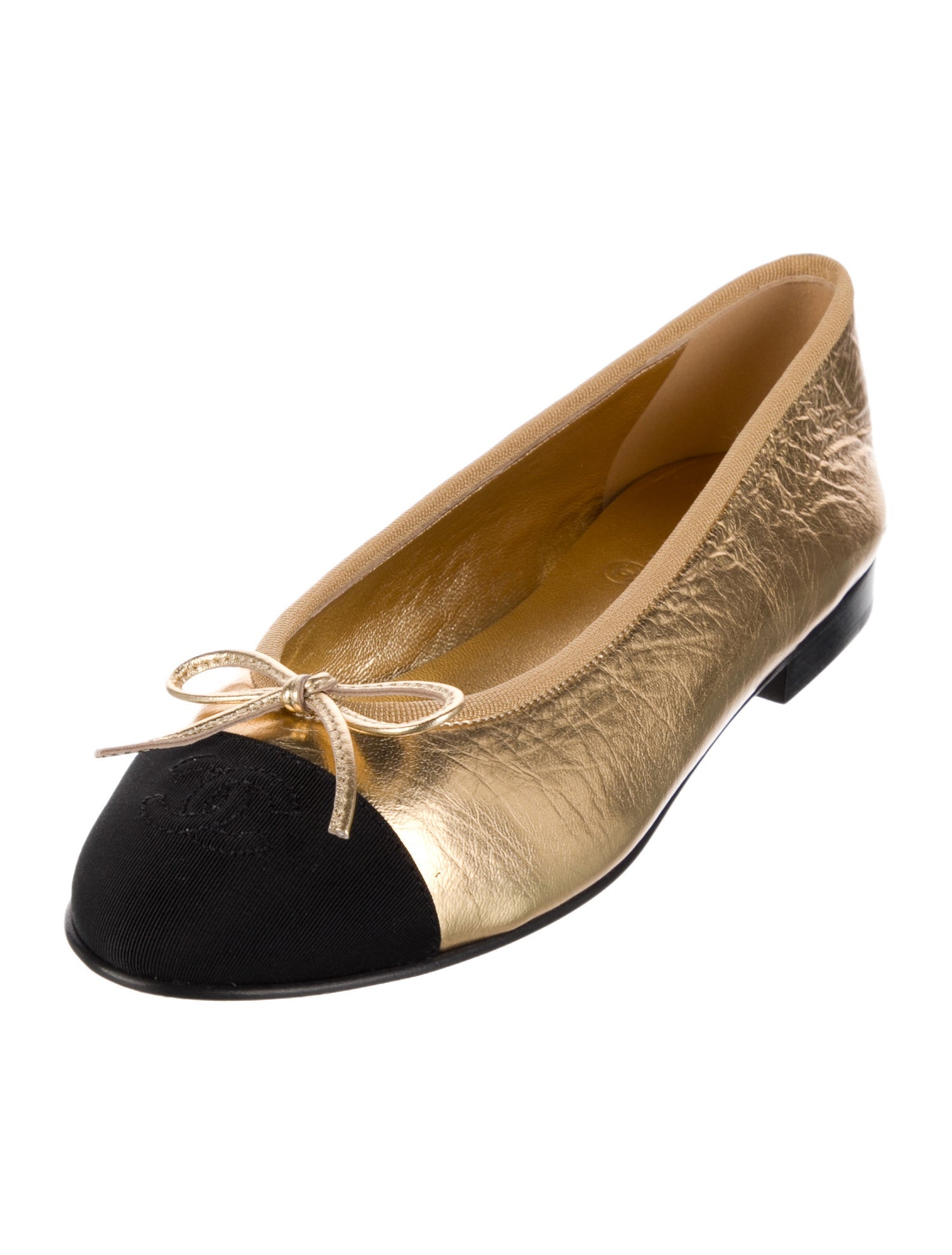 Chanel 2025 Interlocking CC Logo Ballet Flats