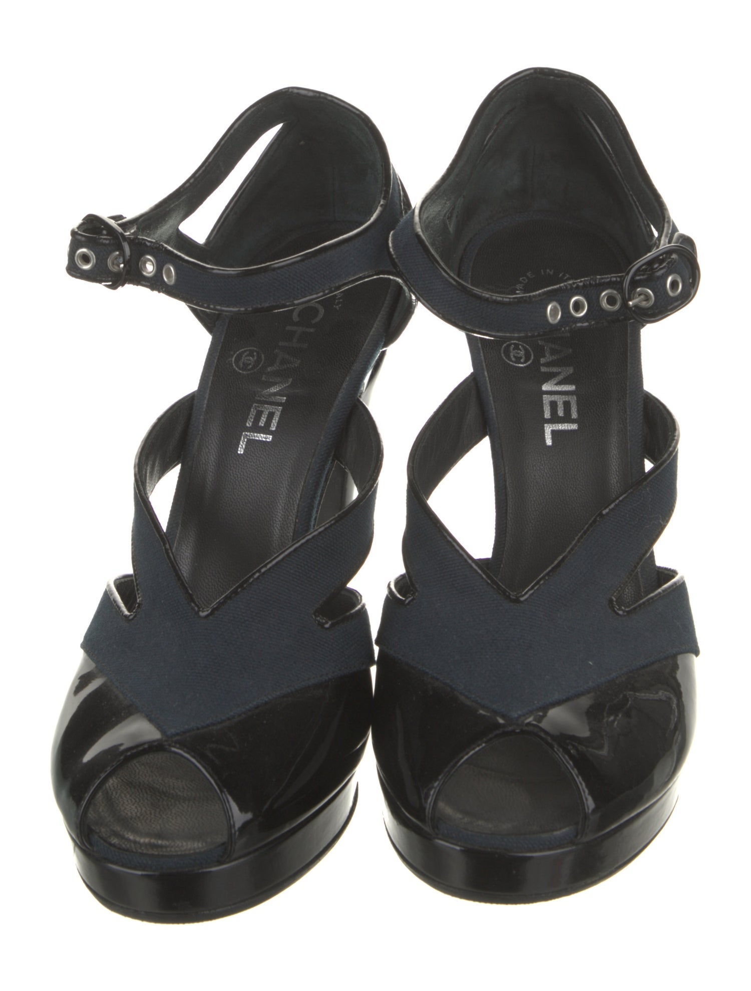 Chanel Vintage 2008 T-Strap Sandals