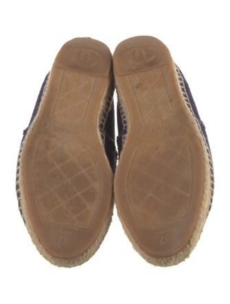 Chanel Interlocking CC Logo Denim Espadrilles
