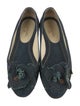 Chanel Interlocking CC Logo Denim Flats