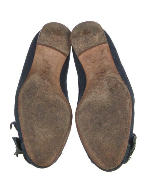 Chanel Interlocking CC Logo Denim Flats