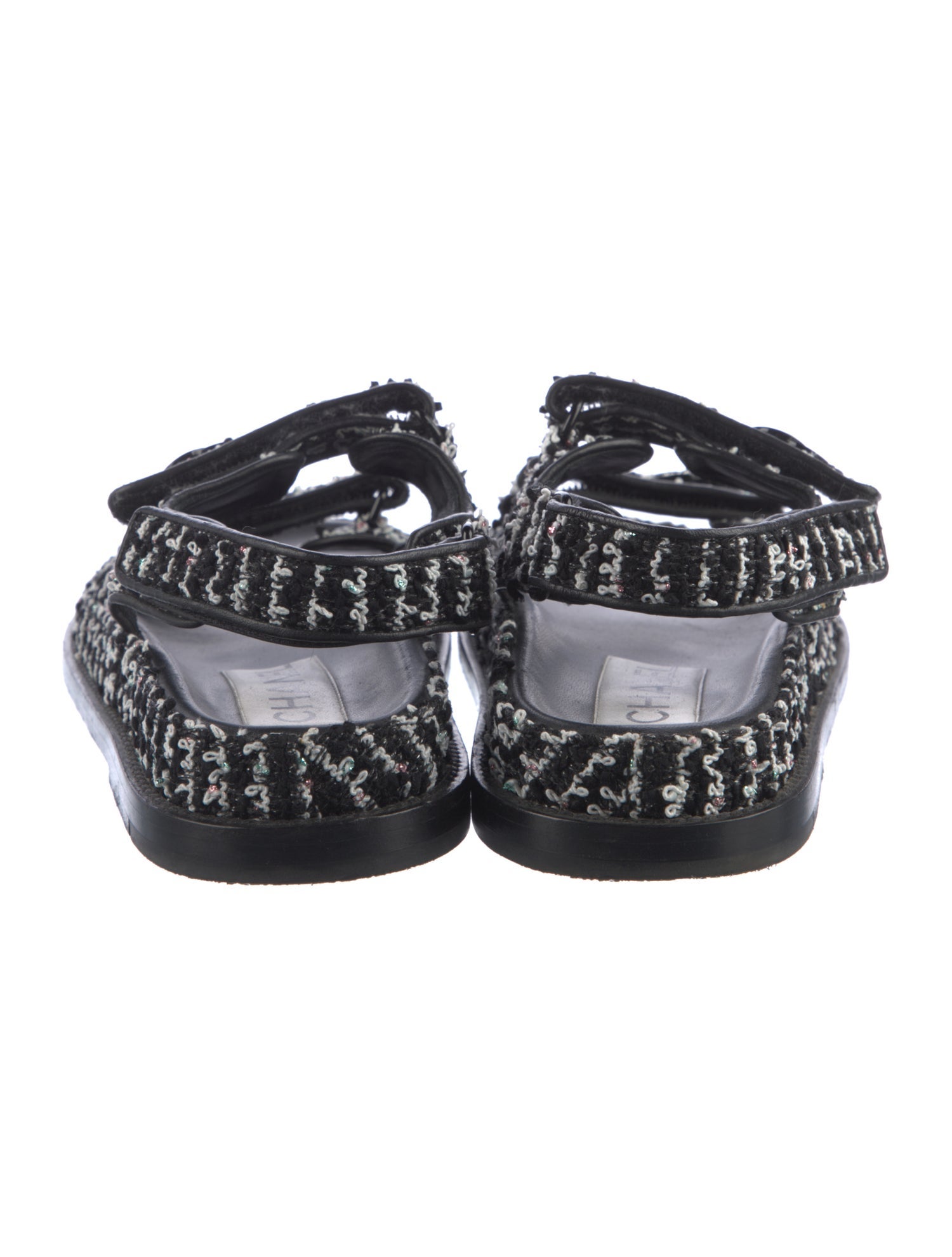 Chanel 2022 Interlocking CC Logo Slingback Sandals