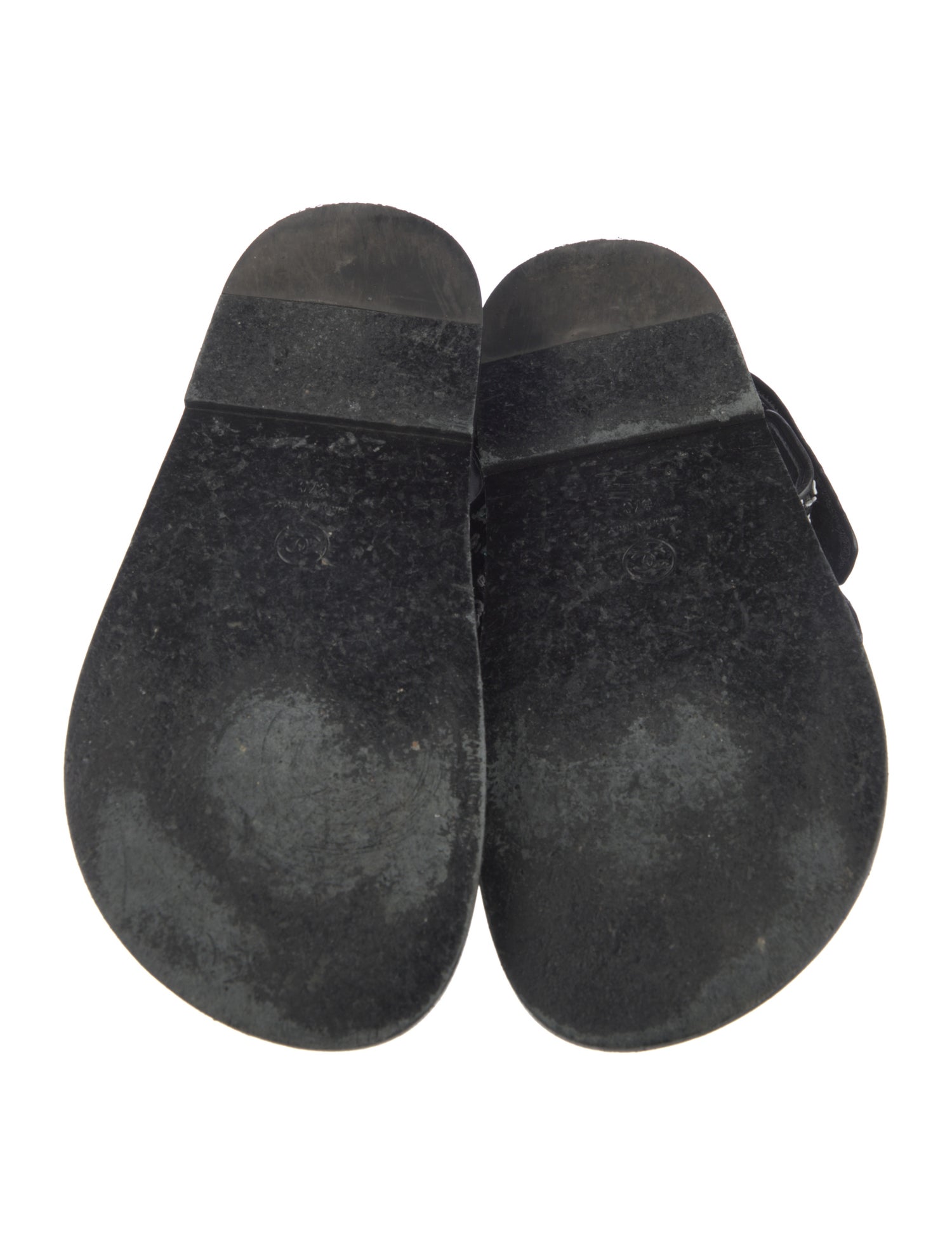 Chanel 2022 Interlocking CC Logo Slingback Sandals