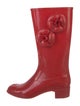 Chanel Interlocking CC Logo Rubber Rain Boots